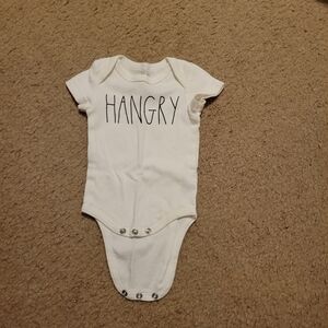 White 'Hangry' Kids One Piece